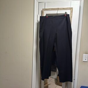 Navy petite straight leg pant
